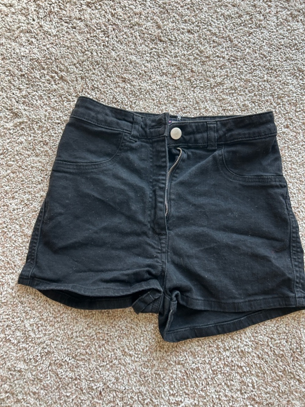 Brandy Melville Black High-Waist Shorts